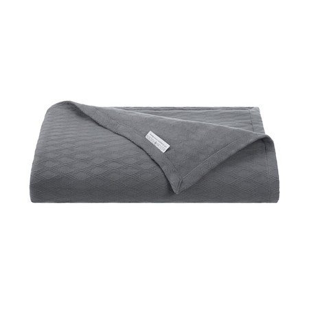 Monarch Brands Aston & Arden Tencel Throw Blanket - Dark Grey P-THROW-TNC-DG